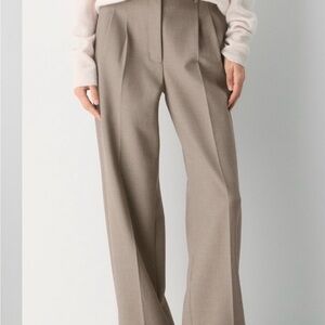 Wilfred Taupe Wide Leg Pants